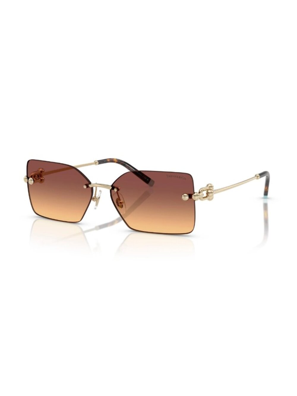 New Tiffany & Co. TF3088 618978 Pale Gold/Orange Gradient 59-14-130 Sunglasses